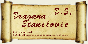 Dragana Stanilović vizit kartica